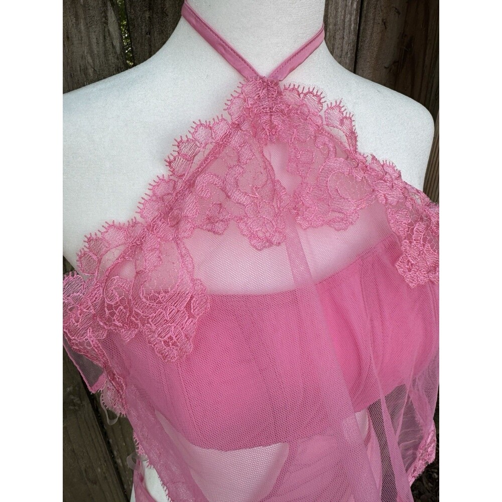 Victoria’s Secret Very Sexy Sheer Teddy M NWT Floral Embroidered Boho Lingerie - Picture 2 of 9